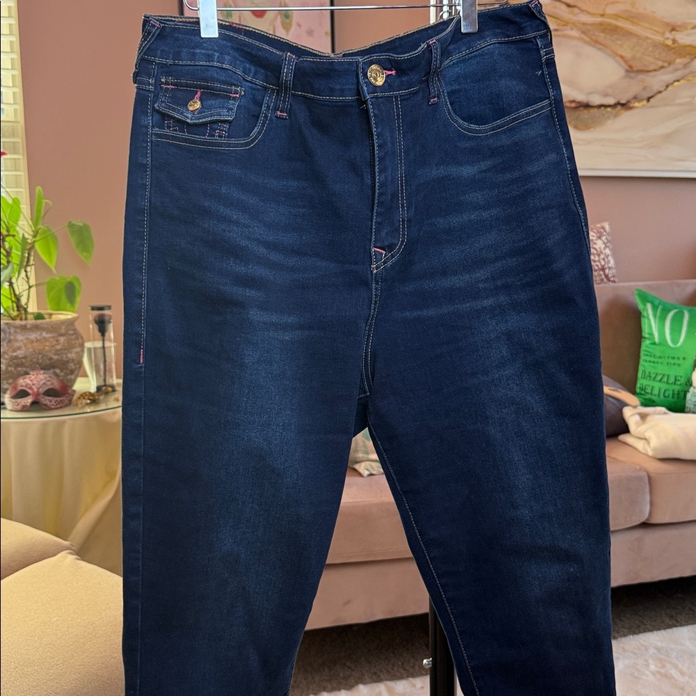 True Religion Dark Blue High Rise Women's Jeans
